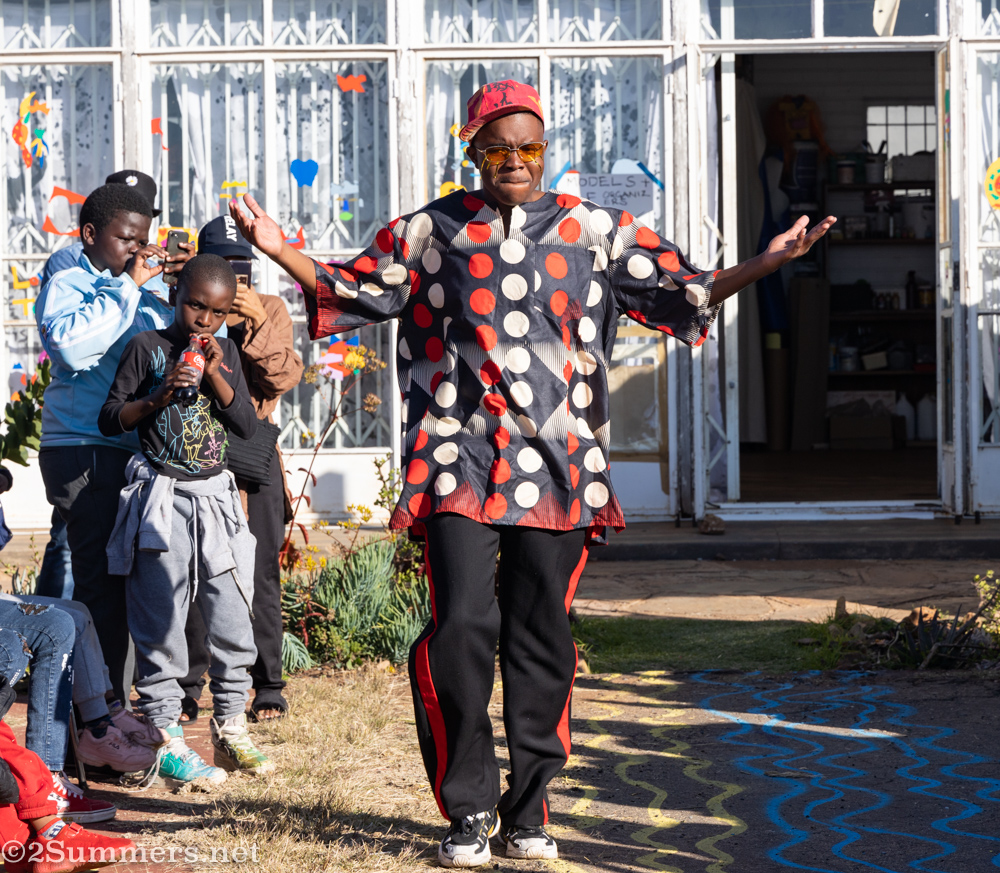 Guy in polka dot design by Rootsman International