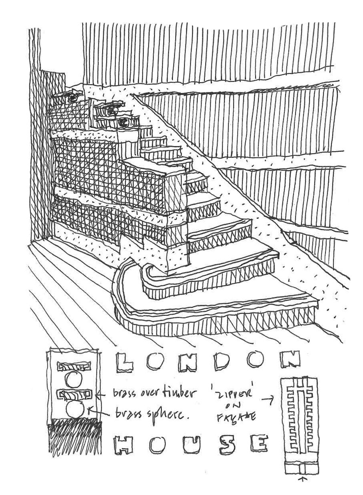 Lobby and stairwell of London House