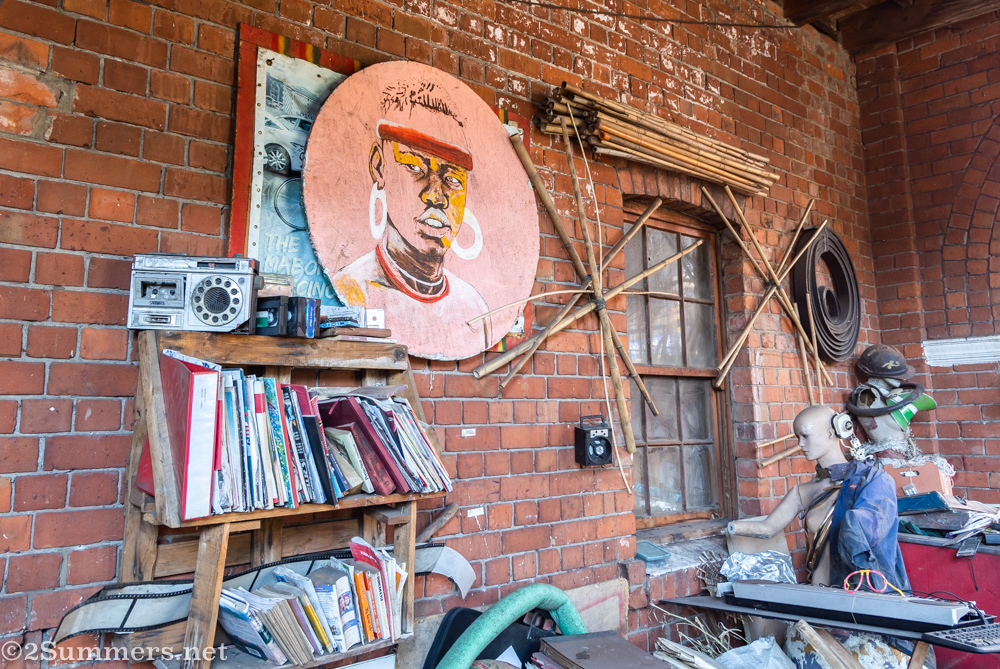 On the Drill Hall's terrace