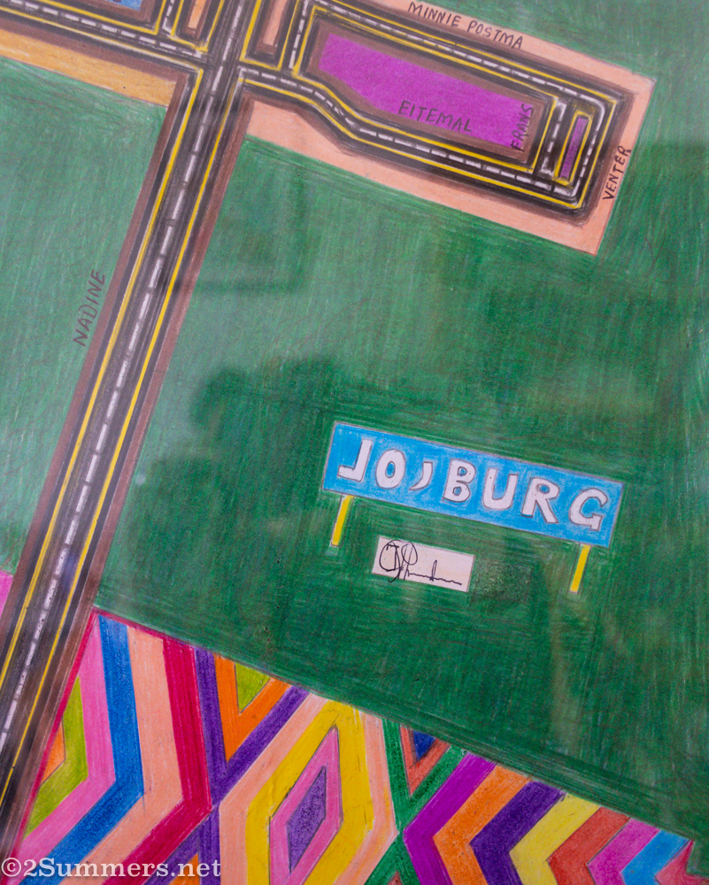 John Phalane's signature on his picture