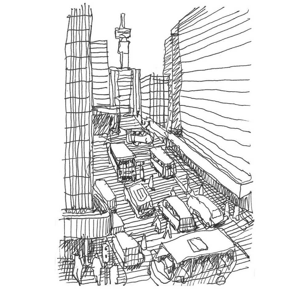 Sketch of downtown Jozi