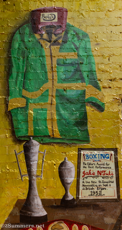 Mural for boxer Jake Tuli