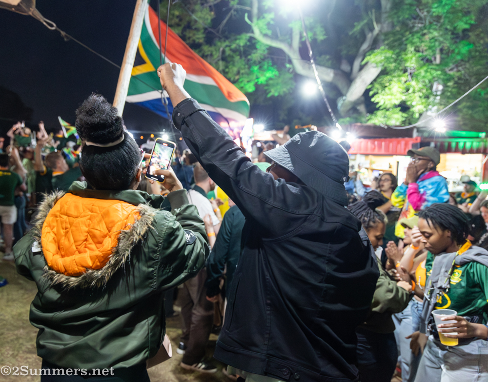 South African flag at rugby