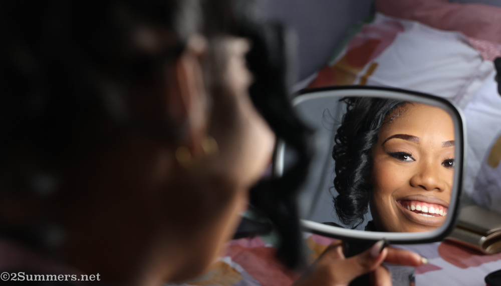 Micayla getting ready for her Matric Farewell