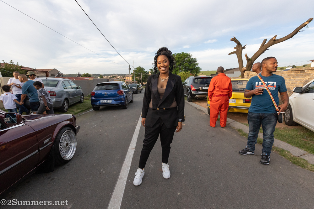 Micayla dressed up for her matric farewell