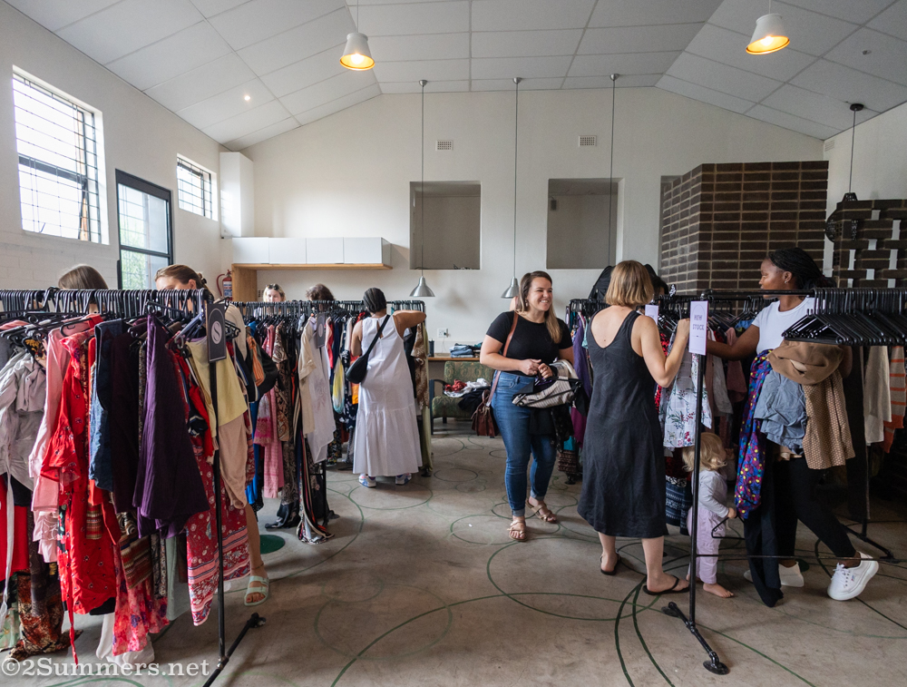 People at the clothes swap in Melville