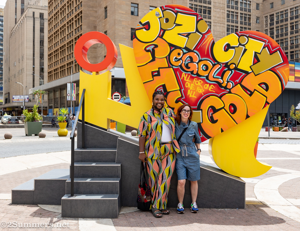 Sebo and Laurice in Gandhi Sqaure