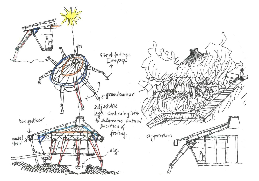 Malapa viewing platform sketch