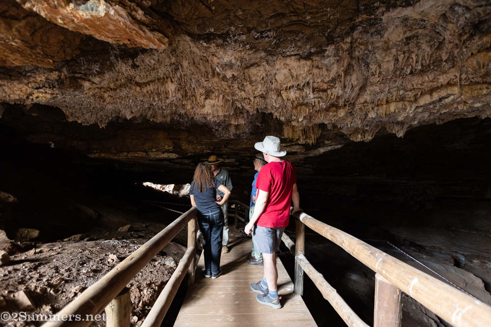 Spectacular rock formations inside Gladysvale Cave