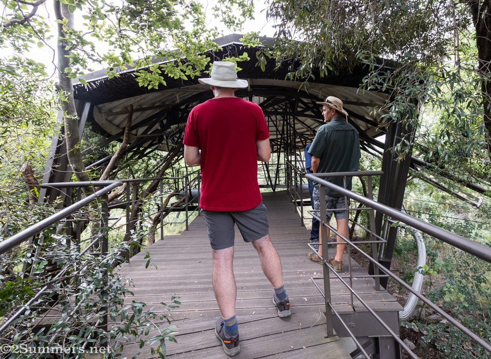 Thorsten sketching the Malapa viewing platform
