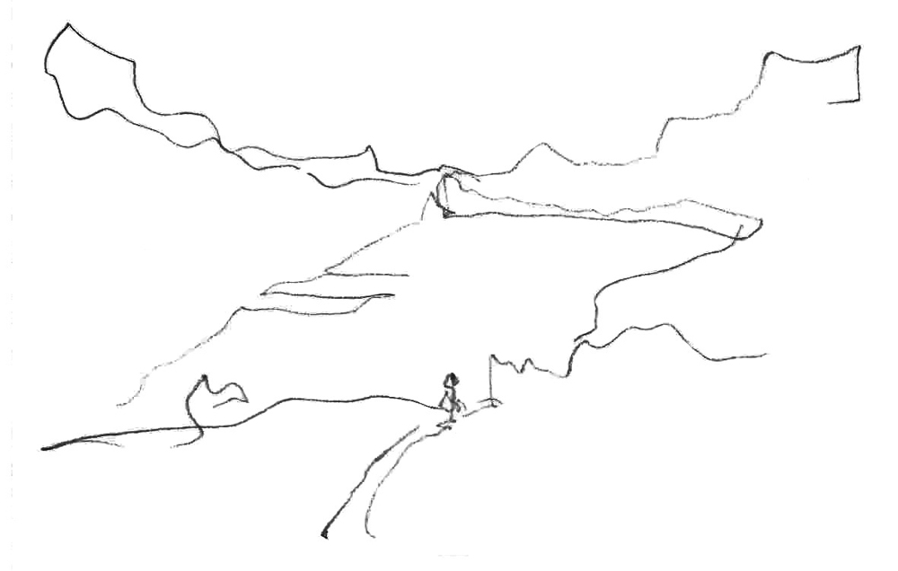Thorsten hiking sketch