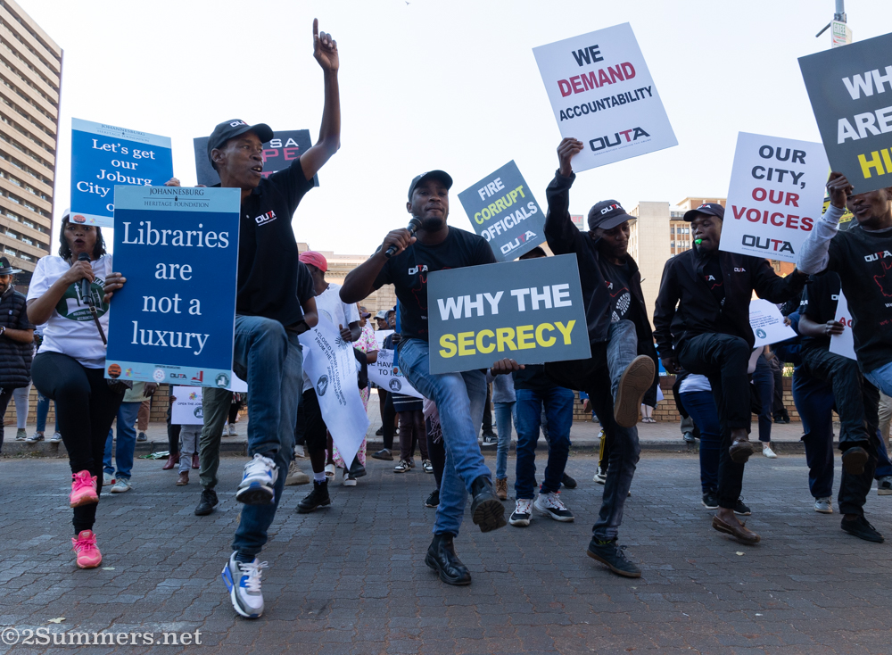 A Protest at the Johannesburg City Library