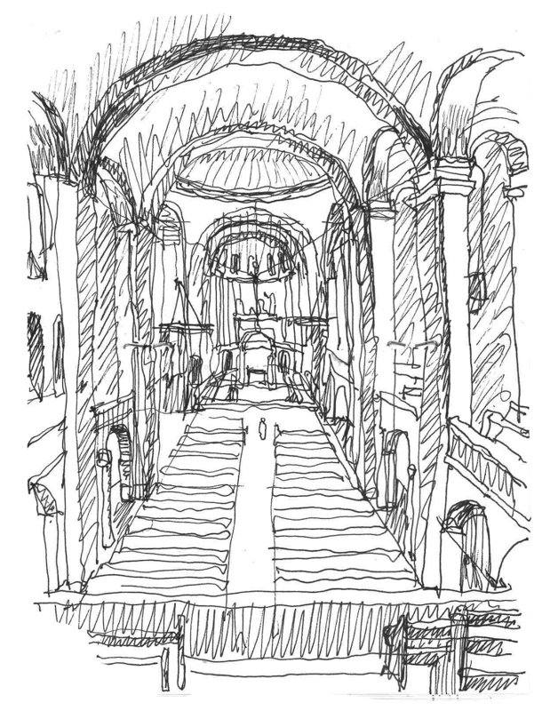 Sketch of St, Mary's Cathedral