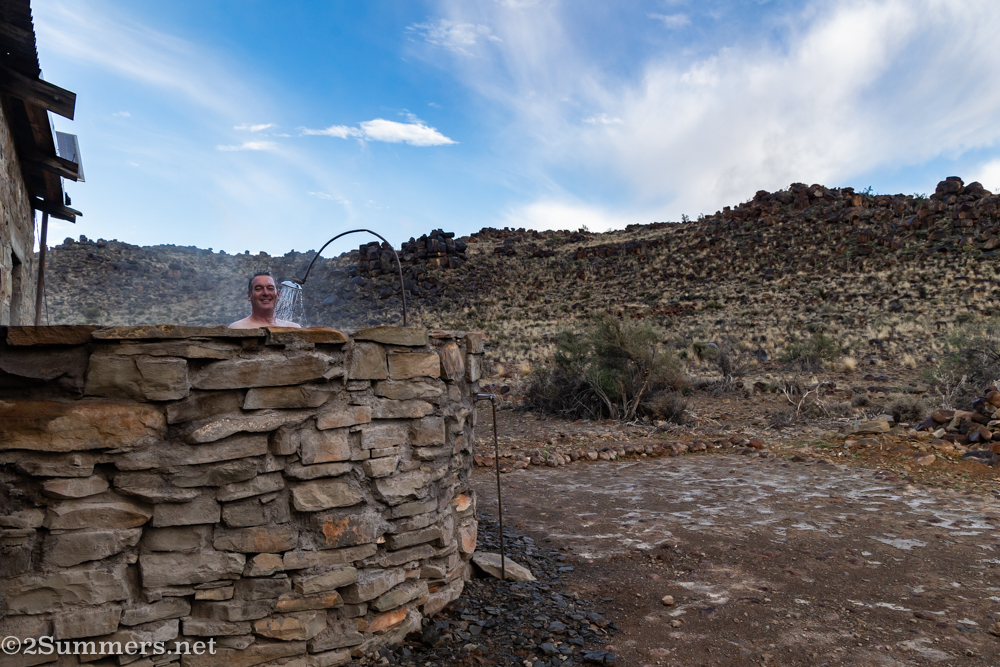 Thorsten in the shower