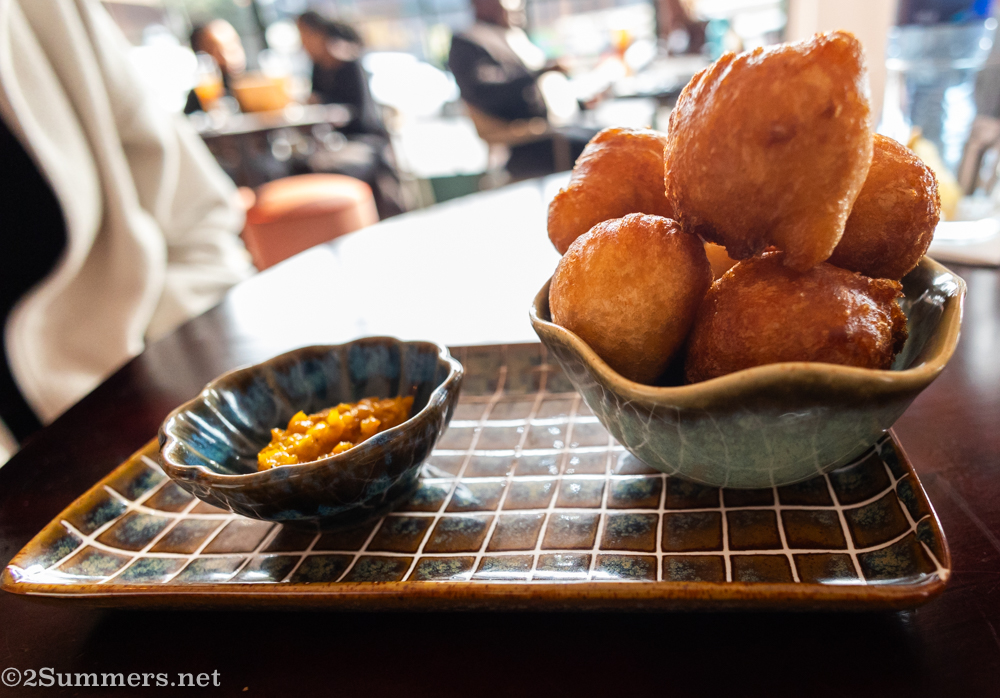 Mikate with Benin chili sauce