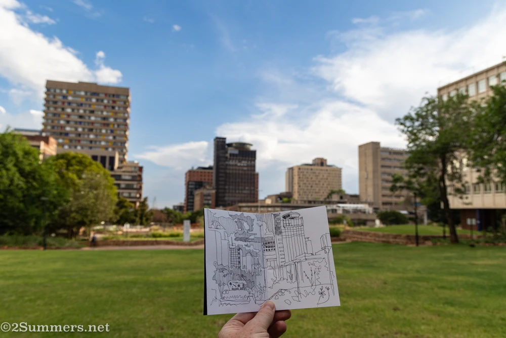 Thorsten's sketch in progress