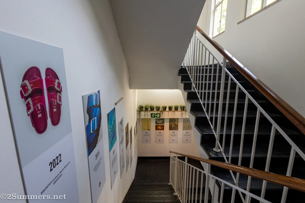 Birkenstock exhibition the stairway at 44 Stanley